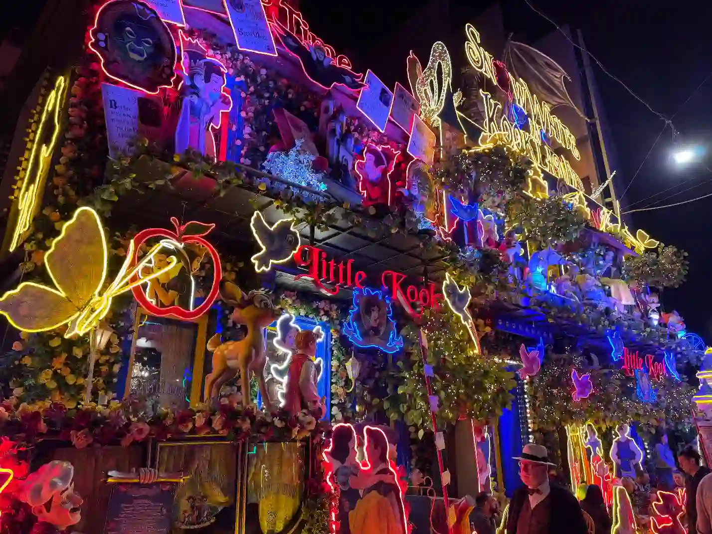 A Completely over-the-top Disney-themed cafe and bar in Athens, Greece.